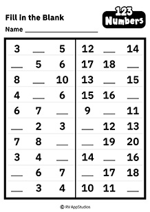Printable worksheets - a great way to learn &amp; practice - RV AppStudios