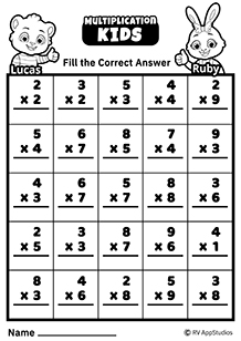 Printable worksheets - a great way to learn & practice - RV AppStudios