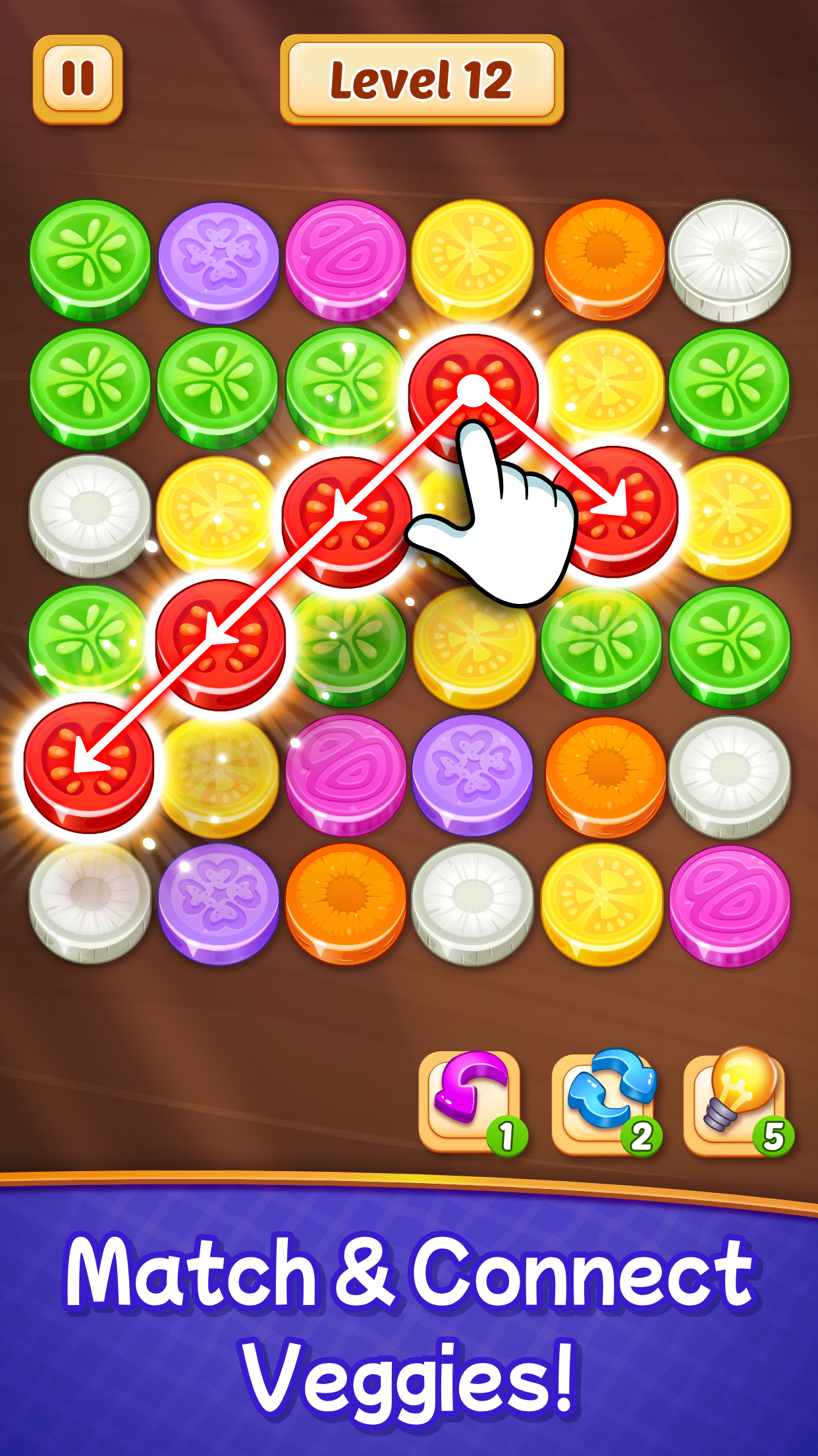Veggies Cut: Logic Puzzle Game Android App