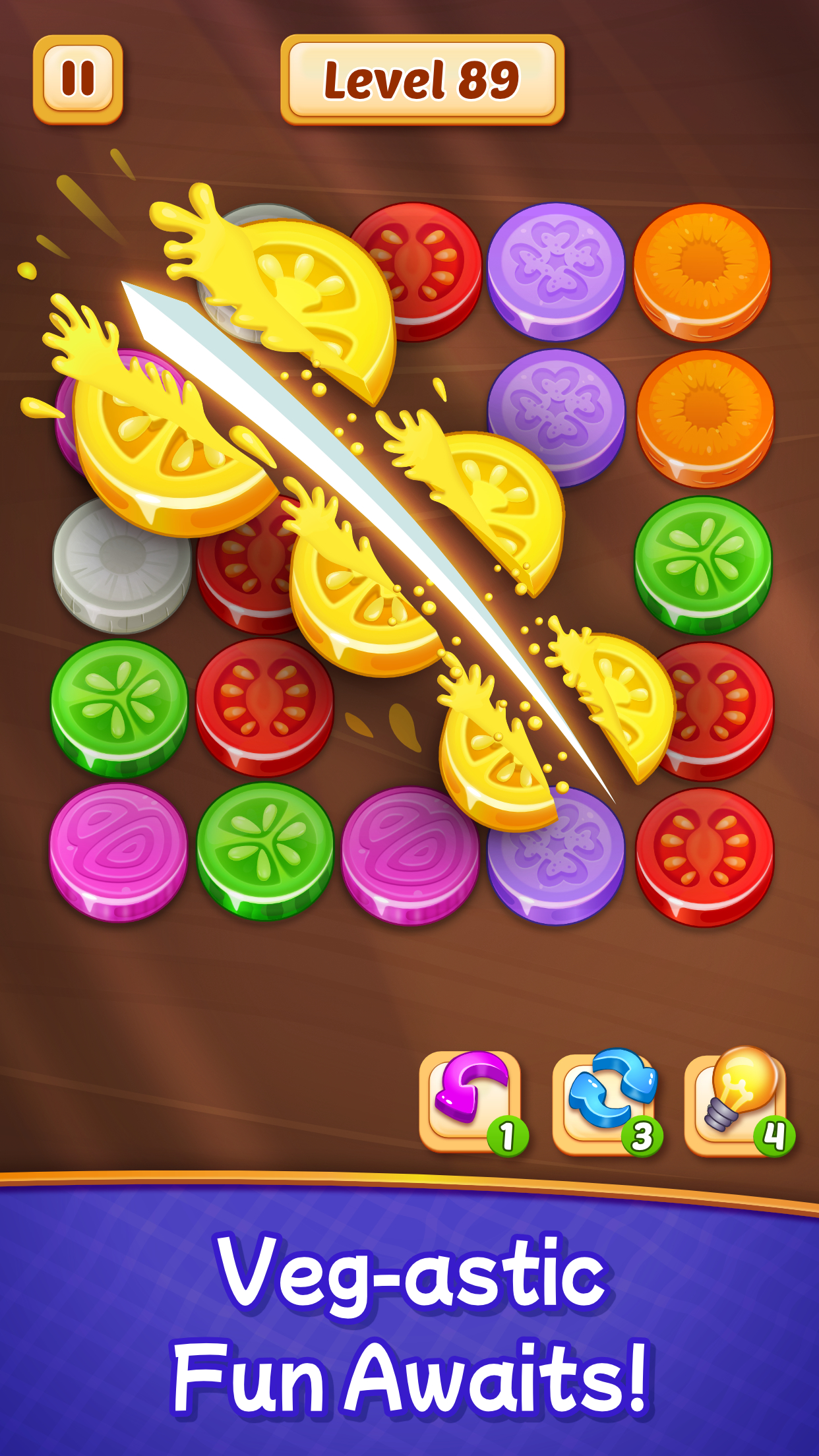 Veggies Cut: Logic Puzzle Game Android App