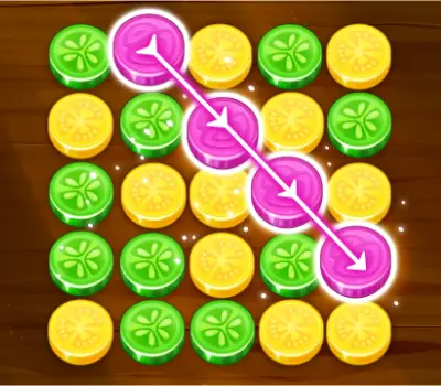 Logic Puzzles! Slice Veggies with Easy to Hard Levels in Logical Puzzle Game!