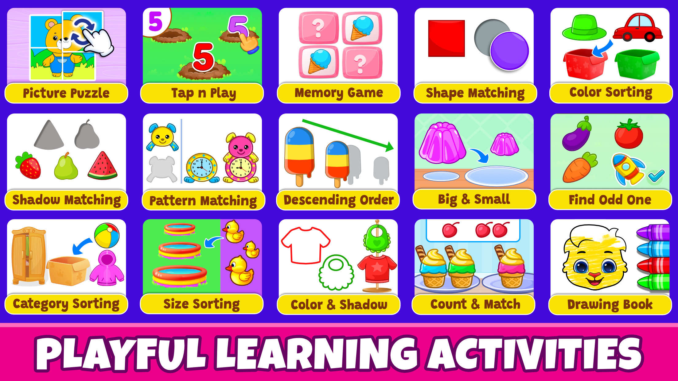 Kids Toddler & Preschool Games Android App - Lucas and Friends
