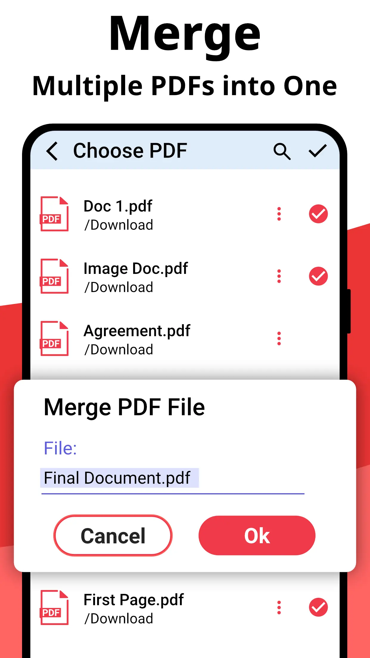 PDF Scanner and PDF Reader Android App