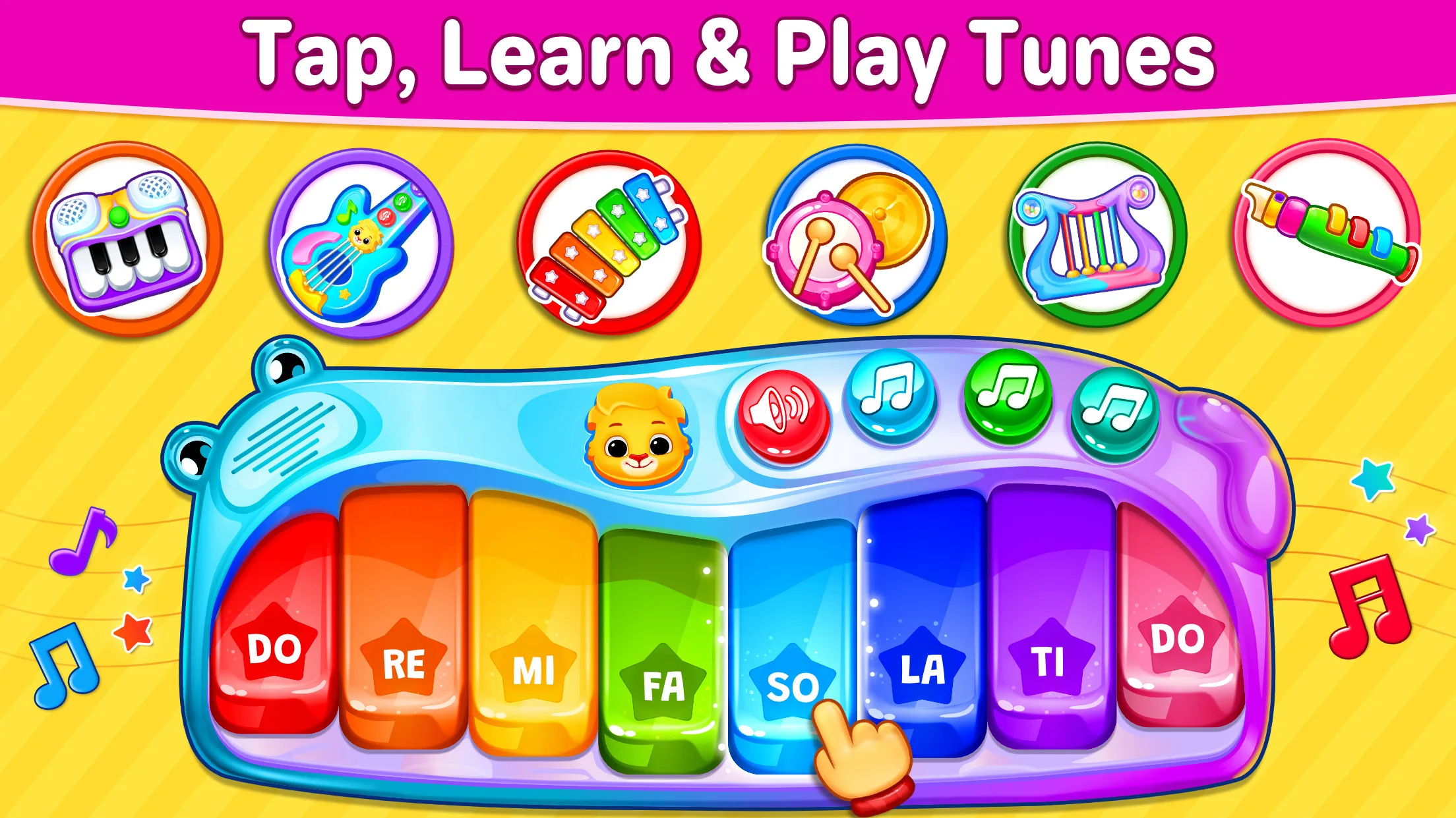 Kids Music: Piano, Xylo, Drums Android App