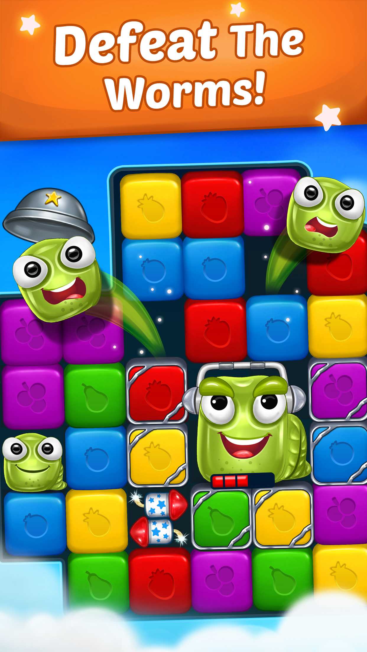 Fruit Cube Blast - Tap and blast Match 3 puzzles - 1