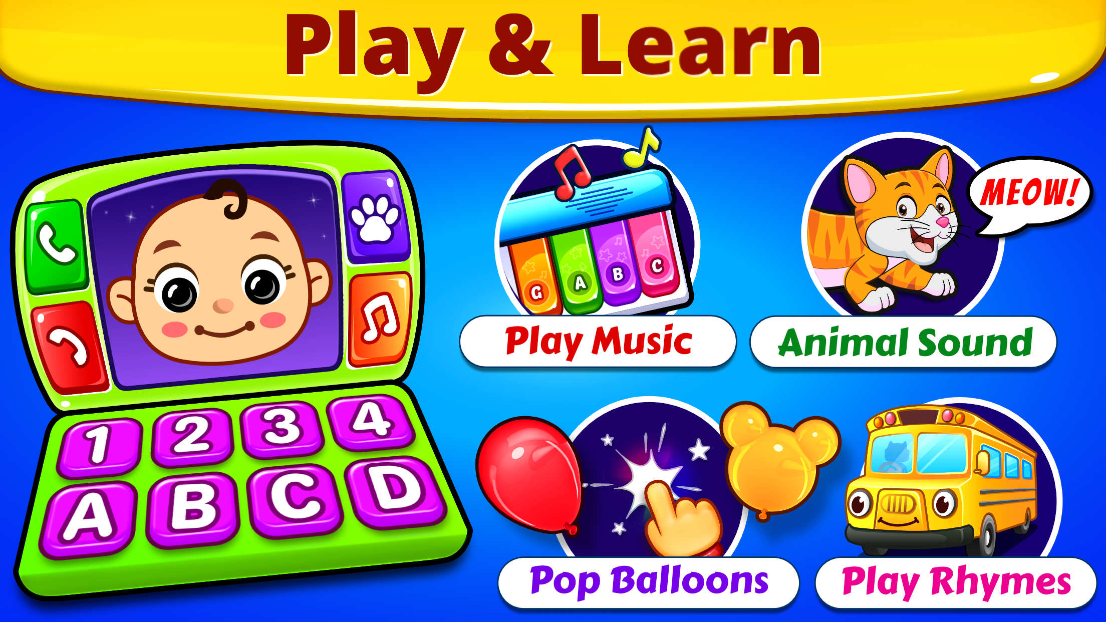 Baby Games - Piano, Baby Phone, First Words Android App