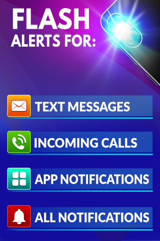 Flash Alerts LED - Call, SMS Android App