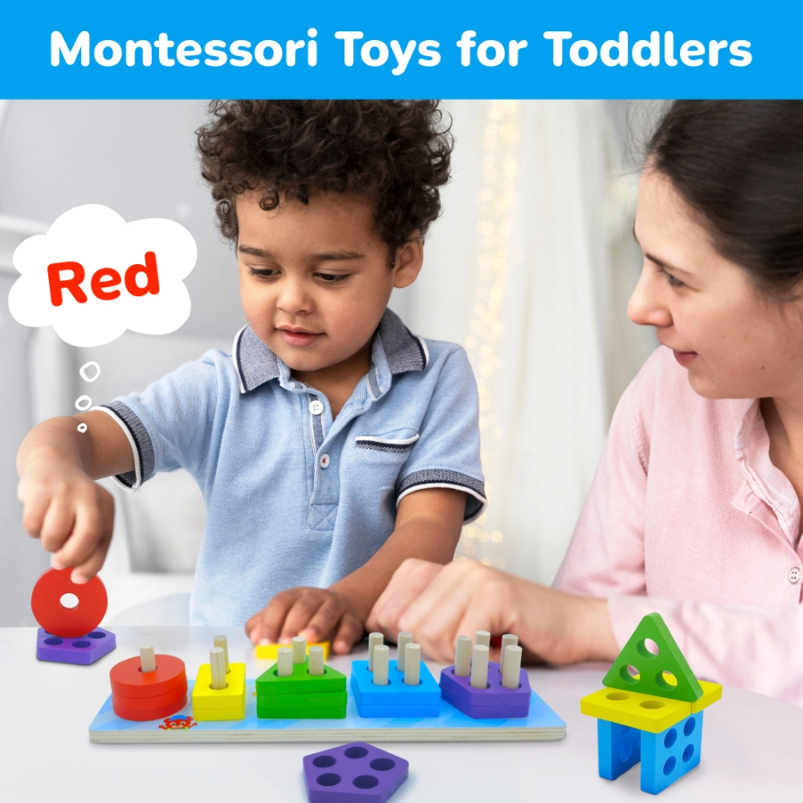 Educational toy for children, including shape sorting, color recognition, and learn counting