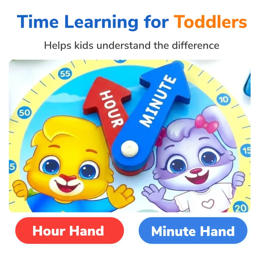 lucas friends time learning clock puzzle teaching hours minutes toddlers