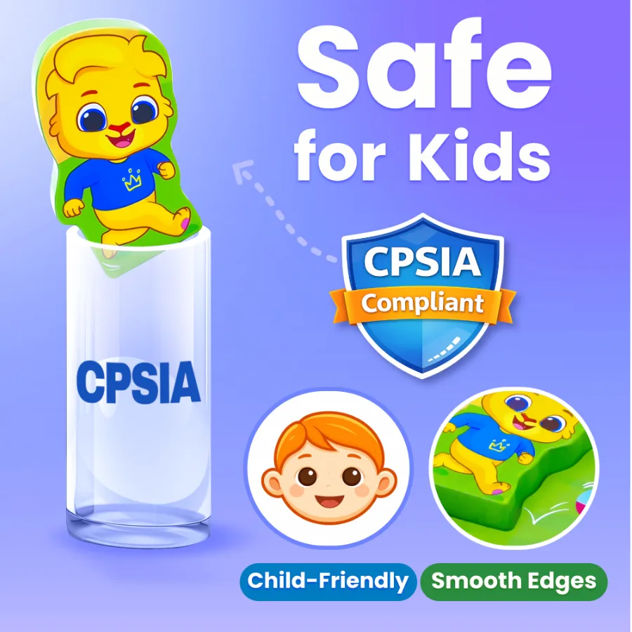 lucas friends safe wooden puzzle cpsia approved smooth edges safe for kids
