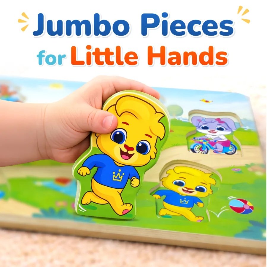 lucas friends jumbo puzzle pieces little hands toddlers