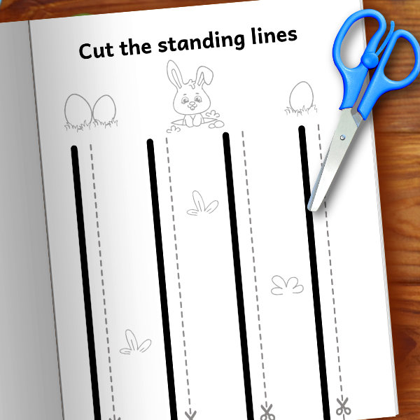 Scissor Skills Lines: Fun Scissor Skills Activity Pad, 50 Cutting  Worksheets for Kids Ages 3-5 (Paperback)