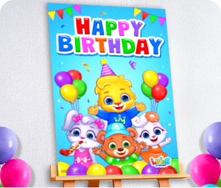 Free Happy Birthday Banners for Kids  Download & Print Birthday Posters By  Lucas & Friends - Official RV AppStudios