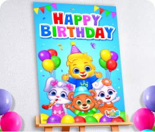 Feliz Cumple Happy Birthday Sticker by Lucas and Friends by RV AppStudios  for iOS & Android