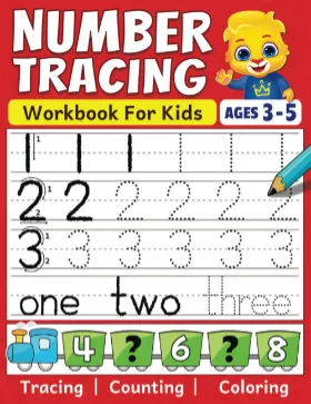 Number Tracing Educational Book