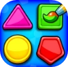 Color, Match shapes and play